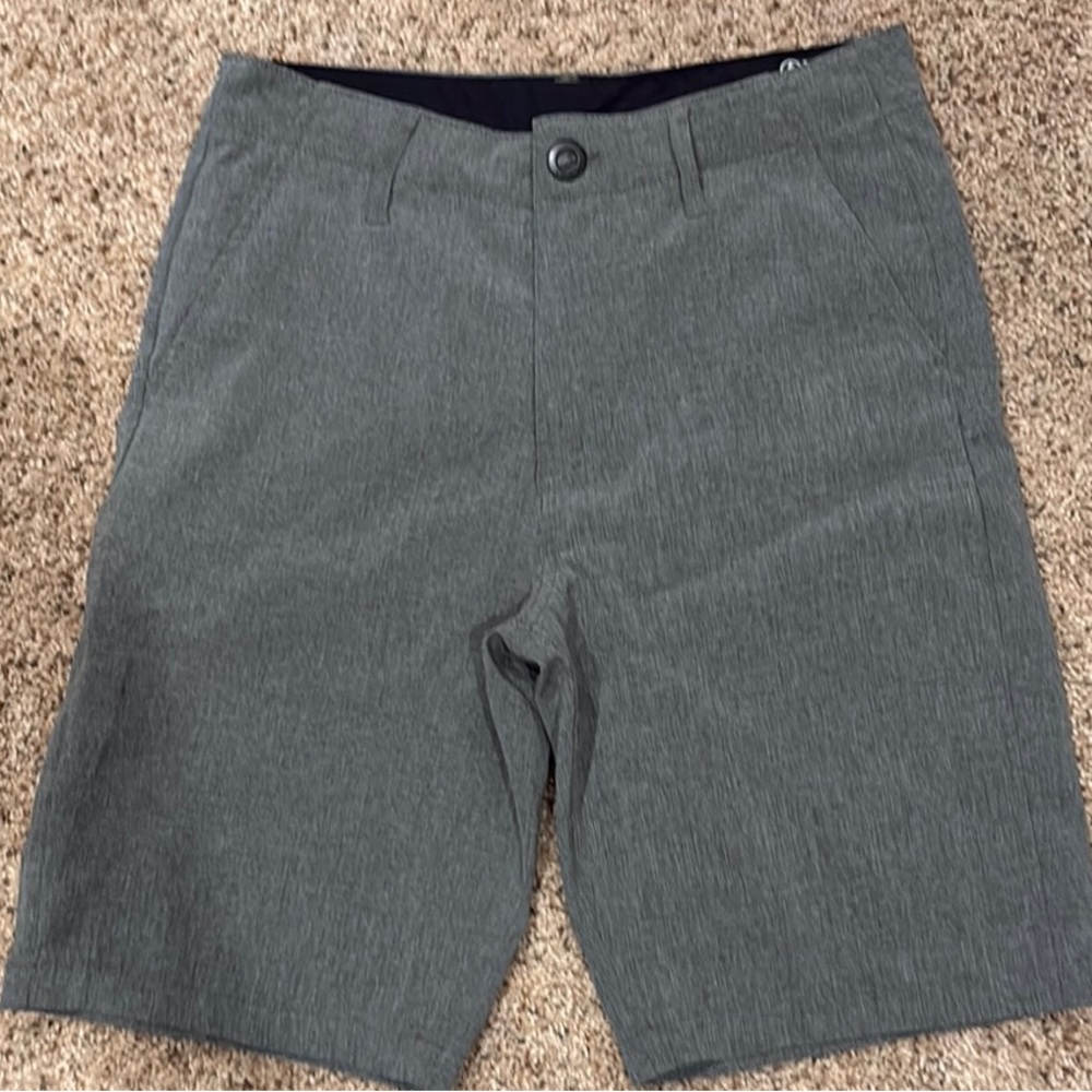 Volcom Gray Flat Front Shorts Casual Style